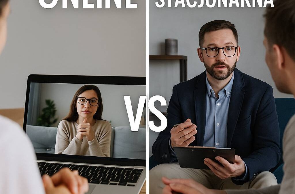 Psychoterapia online vs terapia stacjonarna w leczeniu uzależnień — zalety i wyzwania